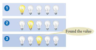 seach that stops in the middle