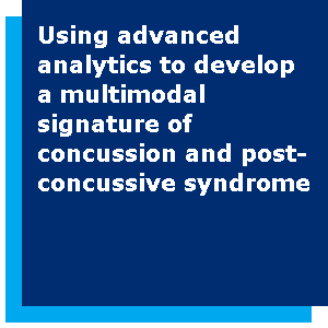Using advanced analytics to develop a multimodal signature of concussion and post-concussive syndrome