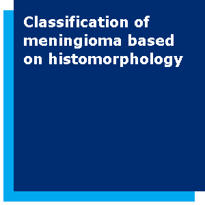Classification of meningioma based on histomorphology